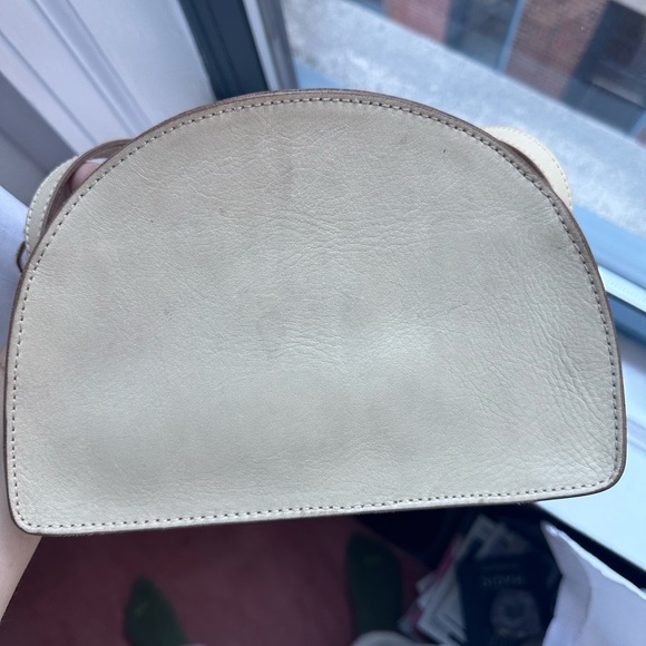 RARE ONE OF A KIND Madewell Ivory Half Moon Bag - Picture 3 of 4